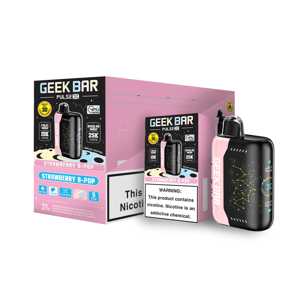 Geek Bar Pulse X 25000 Disposable Vape - Black Coral Wholesale